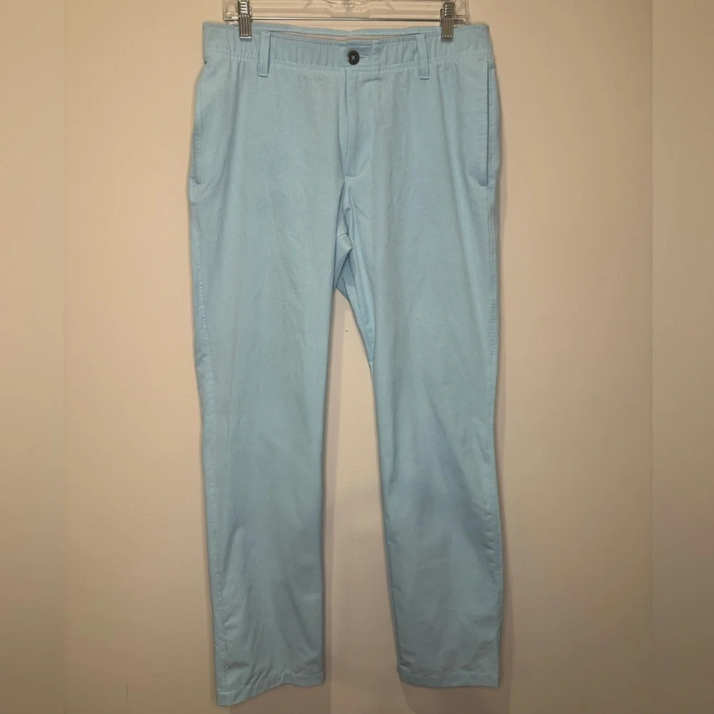 Under Armour Vented Golf Mens Pants in Light Blue 34/34 - Picture 1 of 7